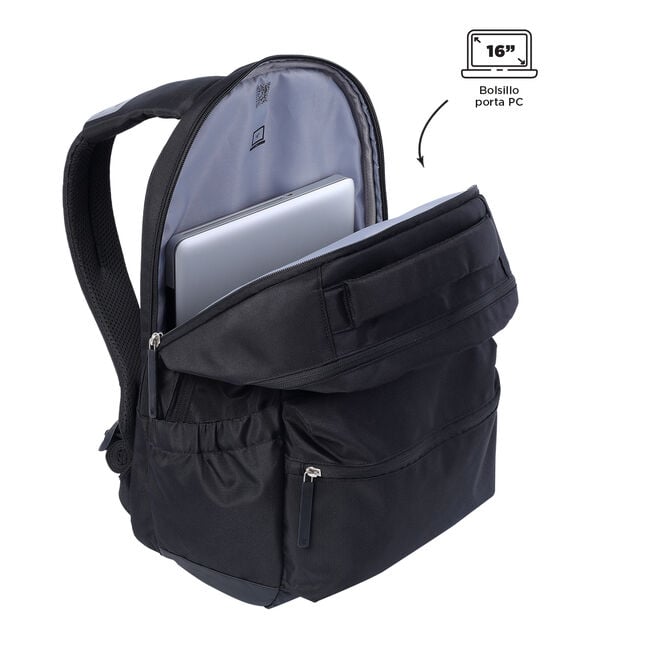 Mochila PC 16" Comfort Color Negro