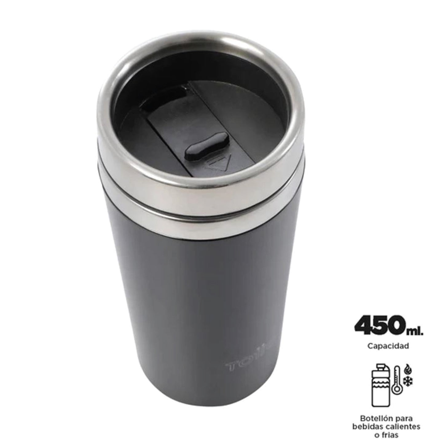 Termo para Café de acero inoxidable 14.5 Oz (450ml) Kafeyr Color Negro